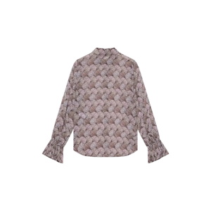 Mint Velvet Neutral Geo Print Shirt